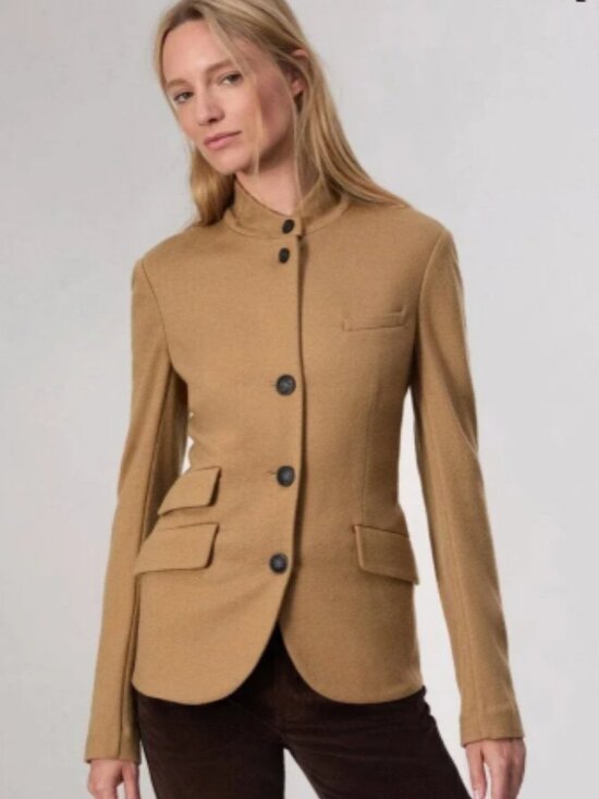 rag & bone Jackets & Blazers - Rag and Bone Slade Wool Blazer in Dark Camel Size 6